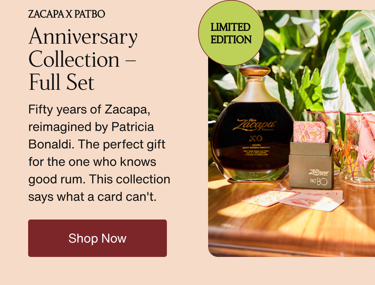 Zacapa X PatBo Anniversary Collection – Full Set