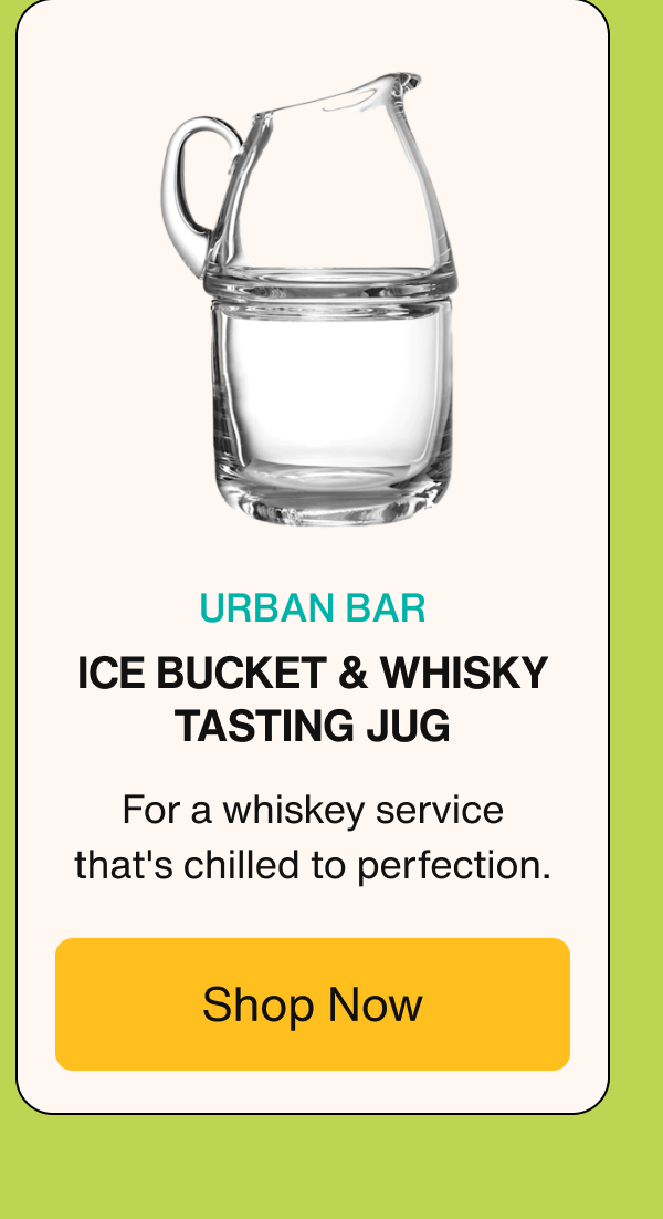 Urban Bar Ice Bucket & Whisky Tasting Jug